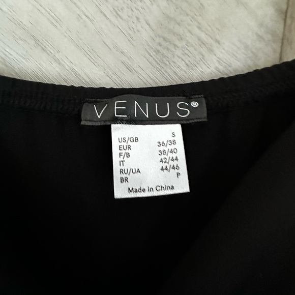 VENUS stretchy strappy small Black high low bottom Dress nwot - Picture 3 of 9